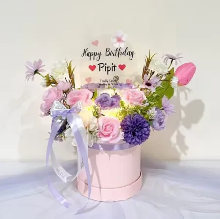 Bloom Box Akrilik Ucapan Ulang Tahun Pancoran Mas